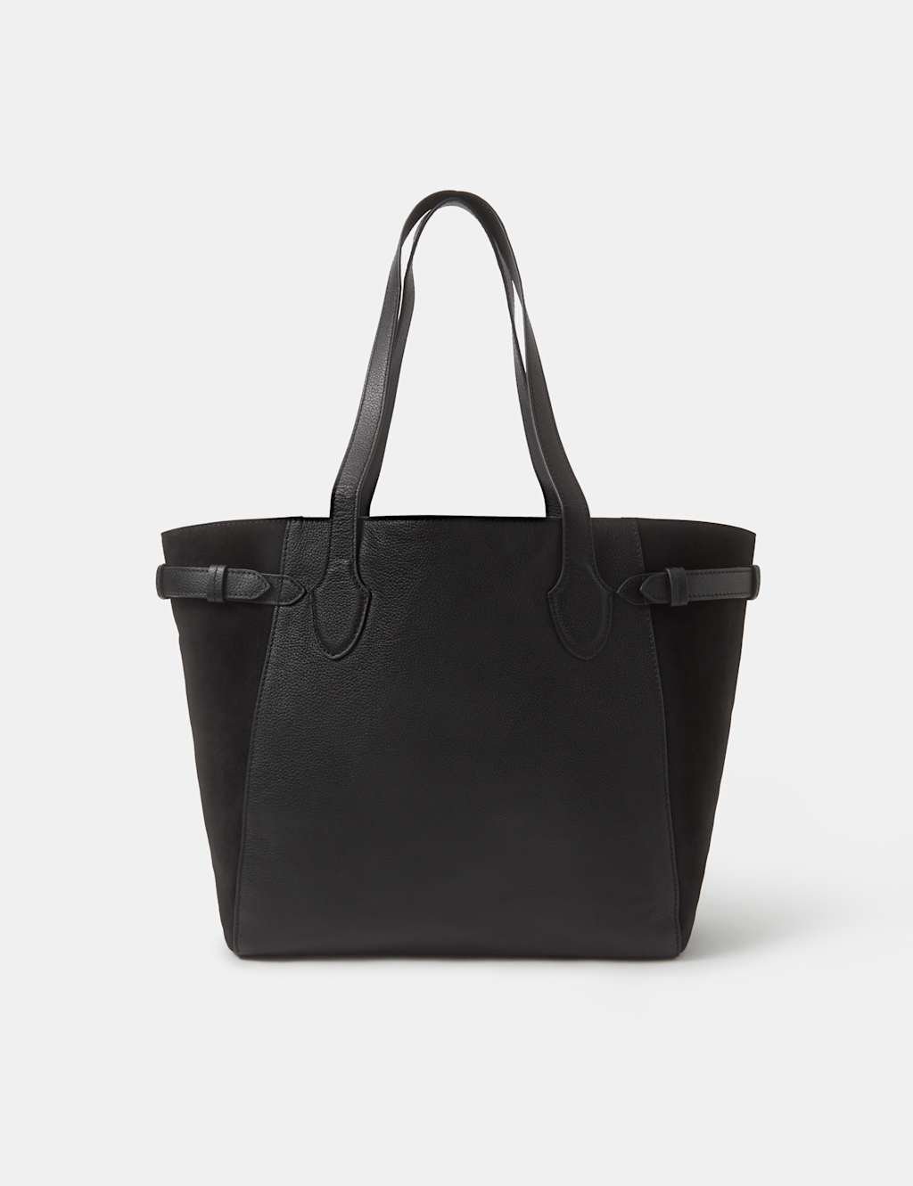 Accessorize Women's Leather Tote Bag - Black - Available at M&S