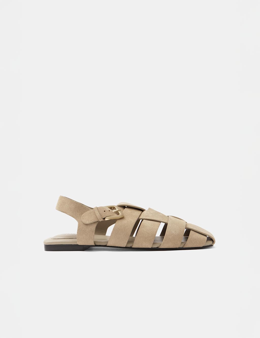 Leather Ankle Strap Fisherman Sandals