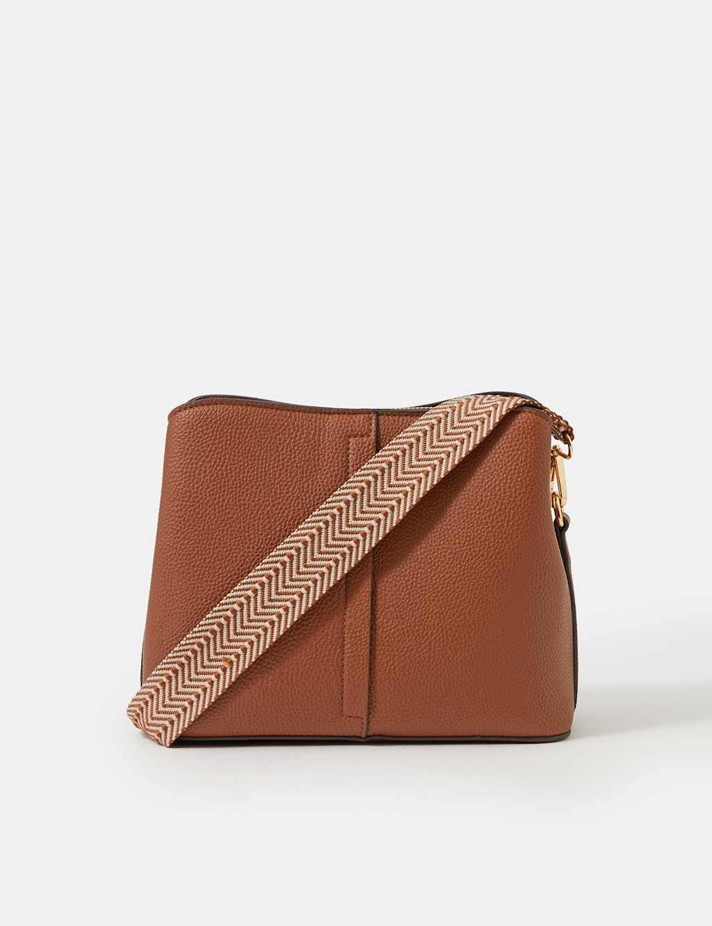 Accessorize Women's Webbing Strap Cross Body Bag - Tan - Available at M&S