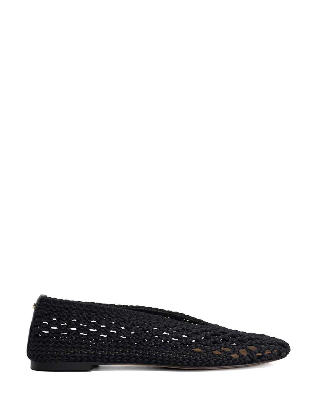 Dune London Women's Satin Flat Ballet Pumps - 3 - Black - Available at M&S