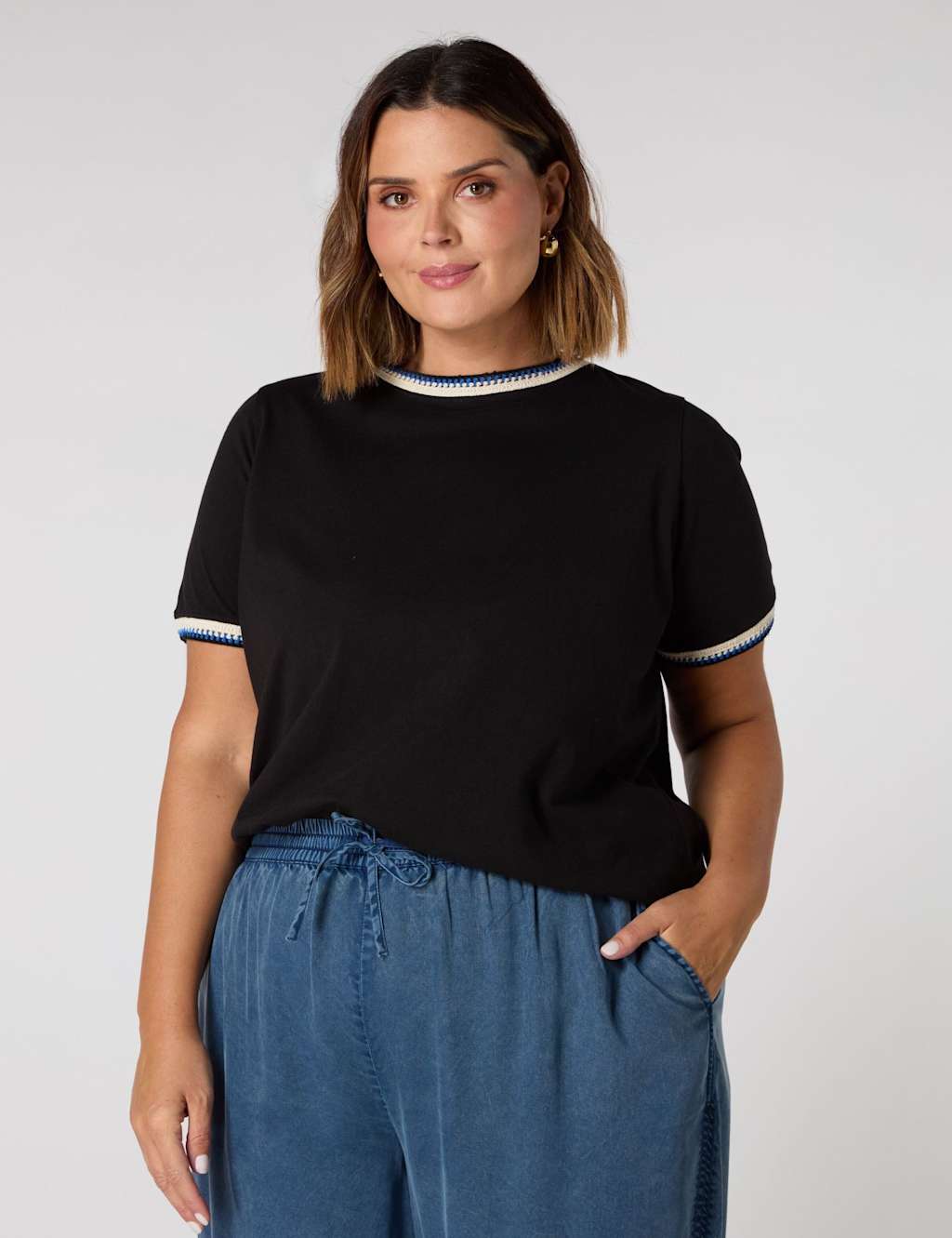 Jersey Embroidered T-Shirt