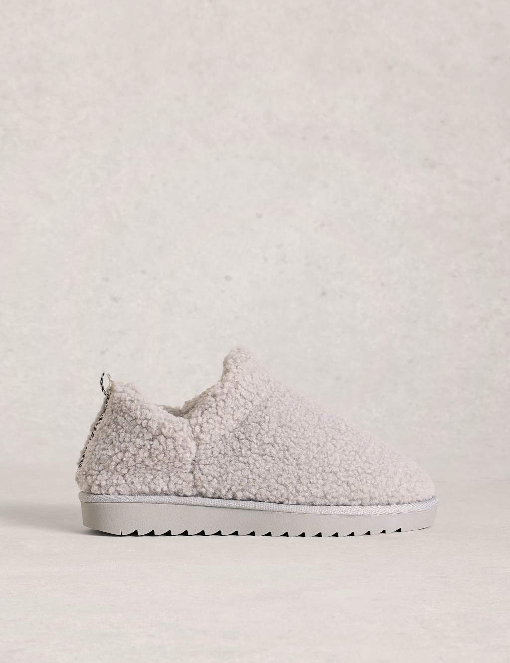 White Stuff Borg Slipper Boots Grey