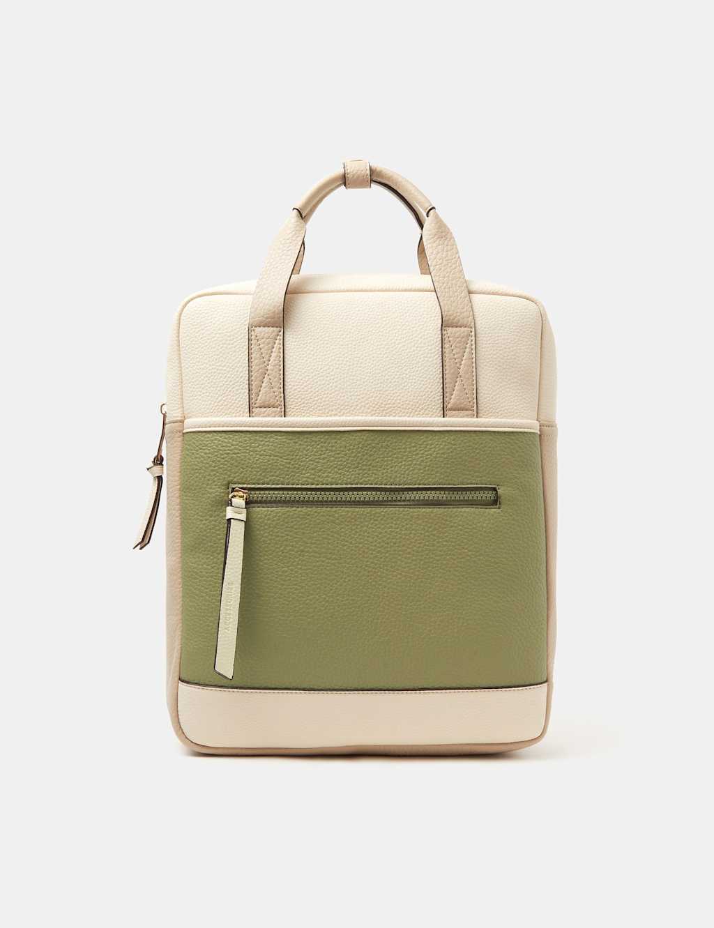 Accessorize Women's Top Handle Backpack - Beige Mix - Available at M&S