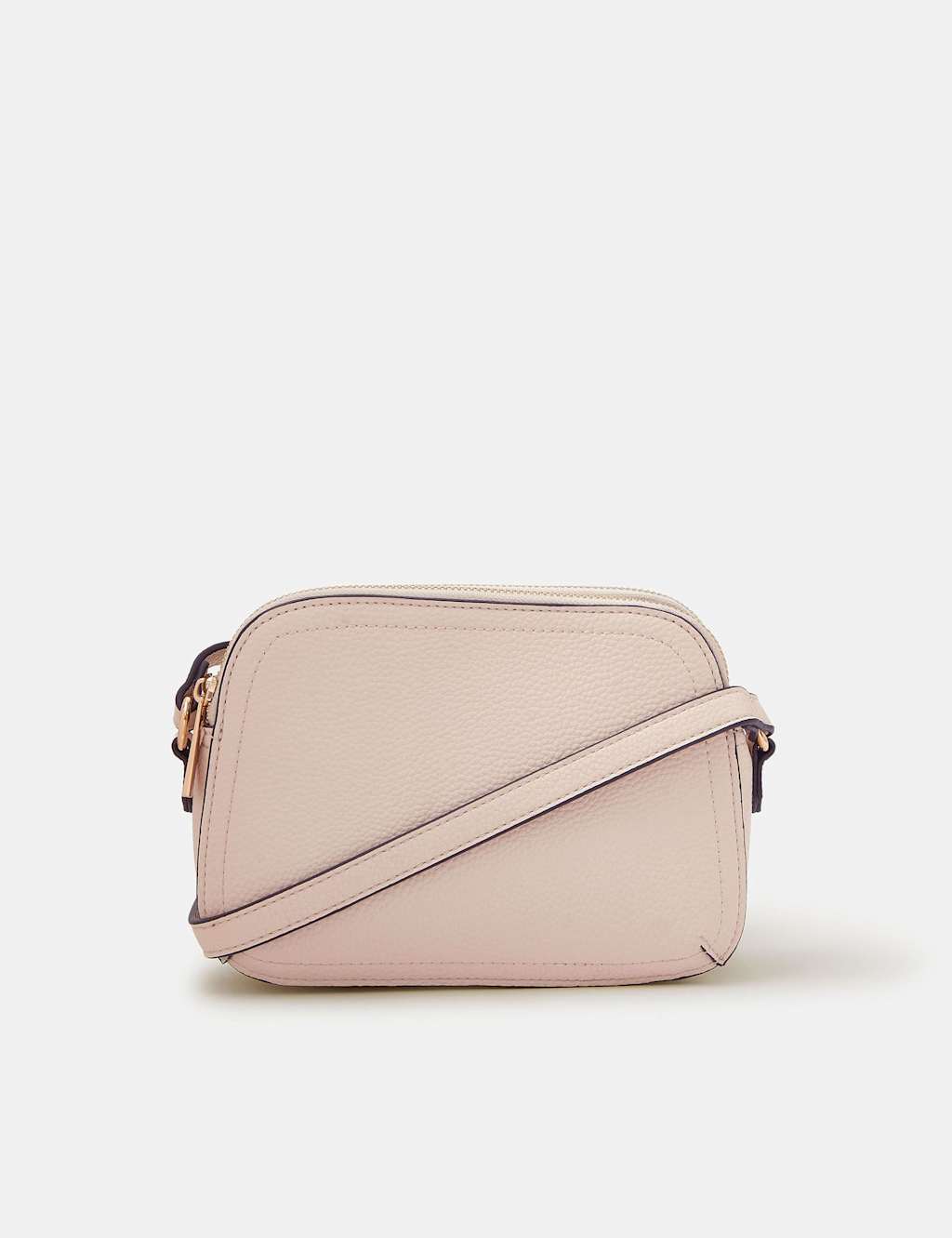 Accessorize Women's Faux Leather Cross Body Bag - Cream - Available at M&S