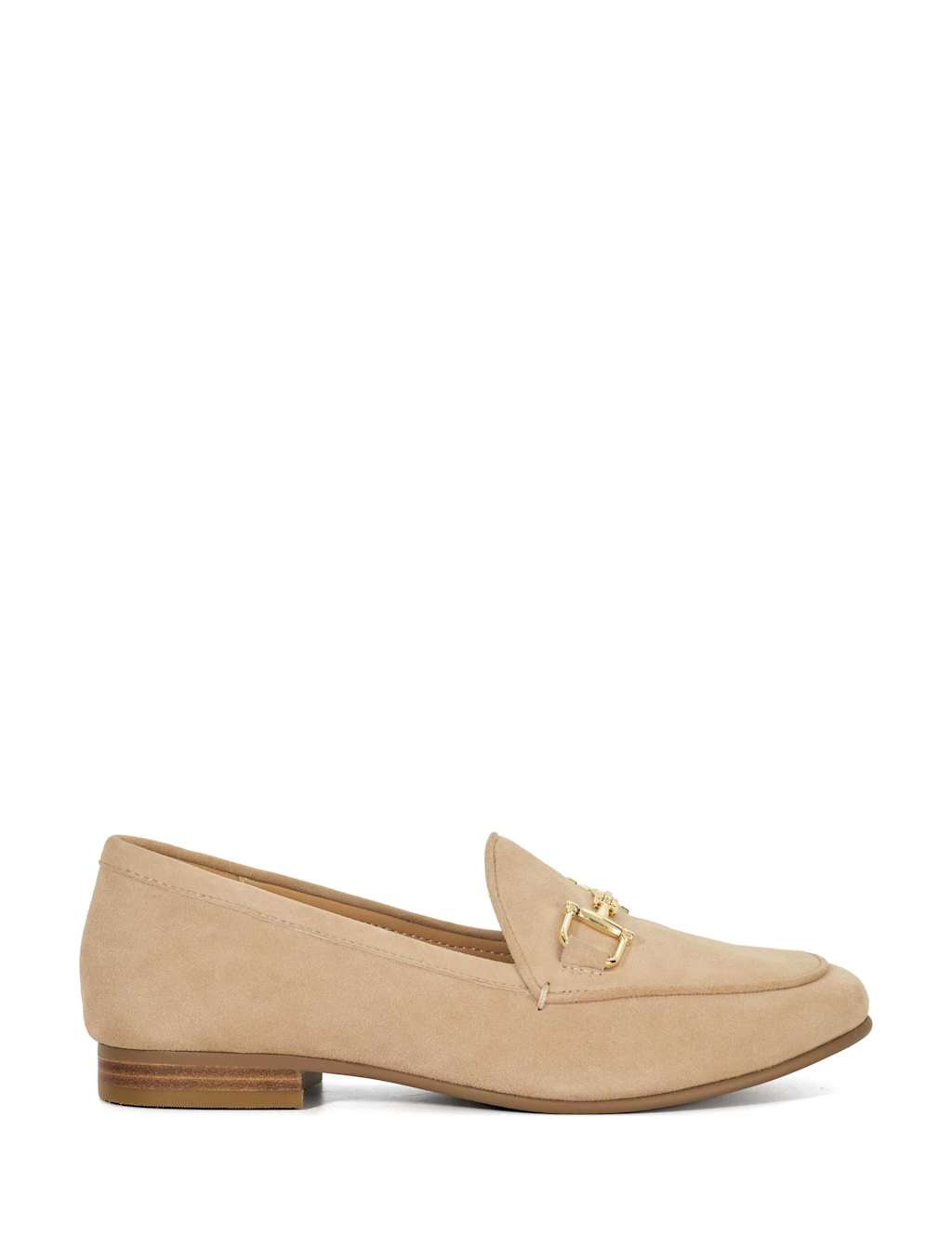 Dune London Women's Wide Fit Leather Slip On Loafers - 3 - Ecru - Available at M&S