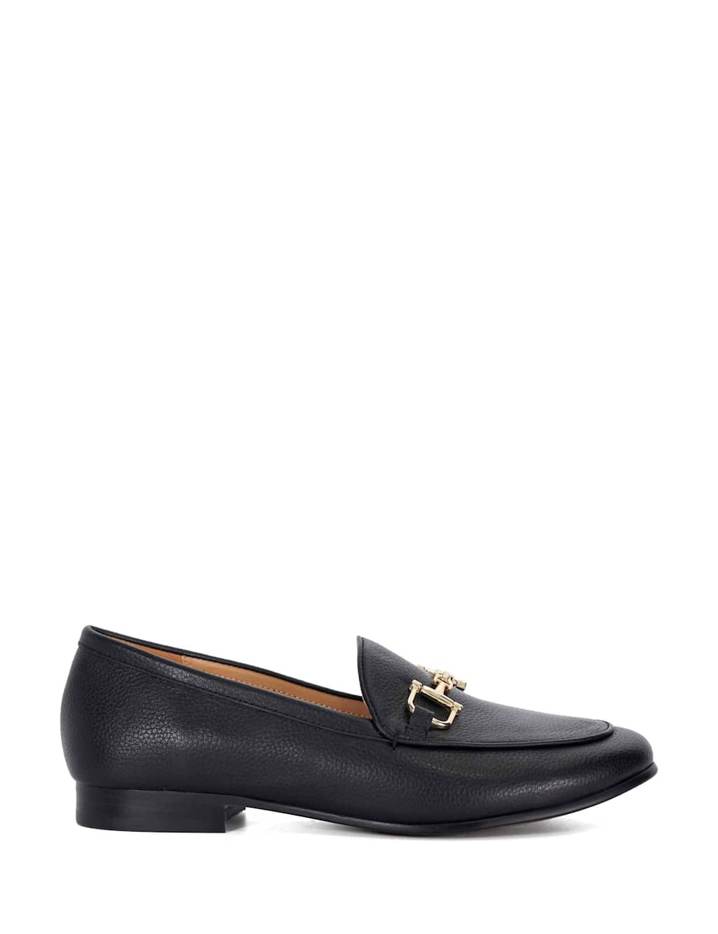 Dune London Women's Wide Fit Leather Slip On Loafers - 5 - Black - Available at M&S