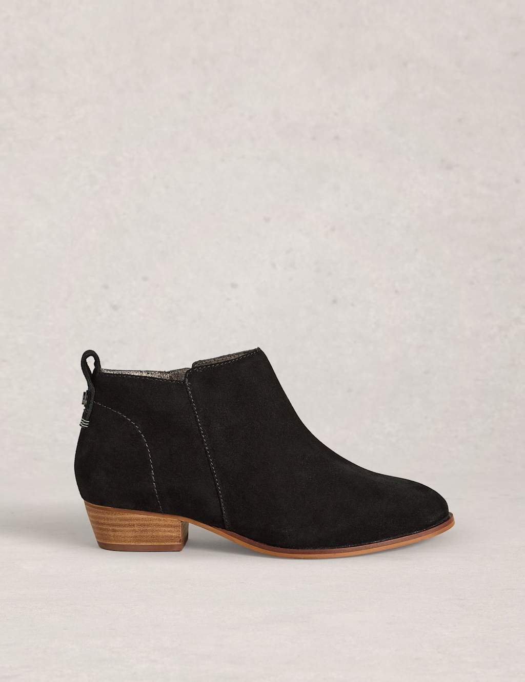 White Stuff Women's Wide Fit Low Heel Ankle Boots - 8 - Black, Teal,Black
