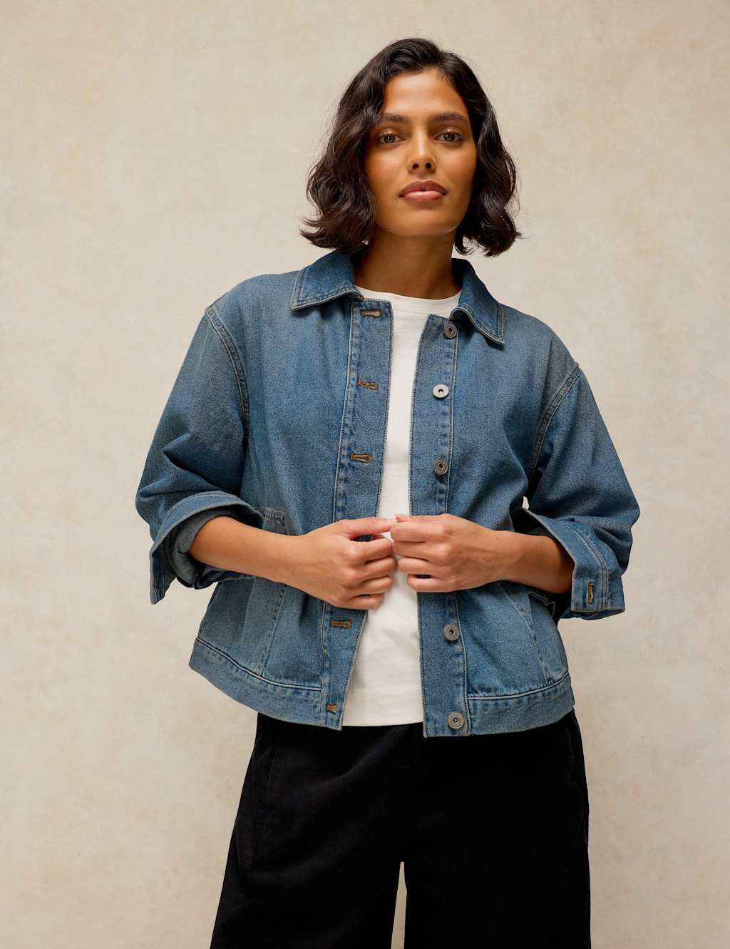 White Stuff Women's Eva Denim Jacket - 14 - Blue Denim - Available at M&S