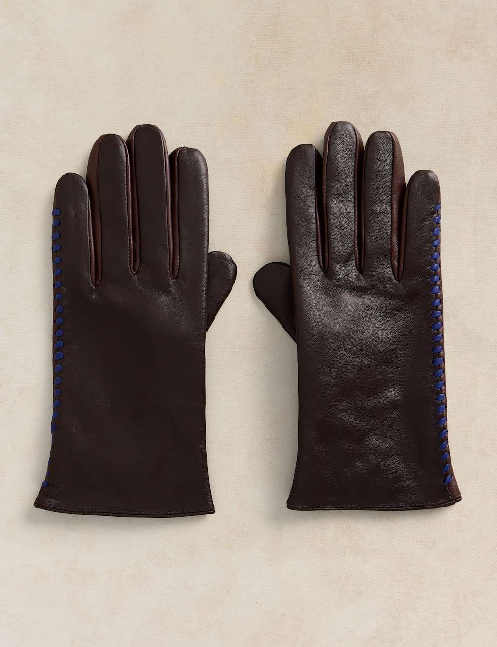 White Stuff Women's Sasha Leather Gloves - Small-Medium - Brown - Available at M&S