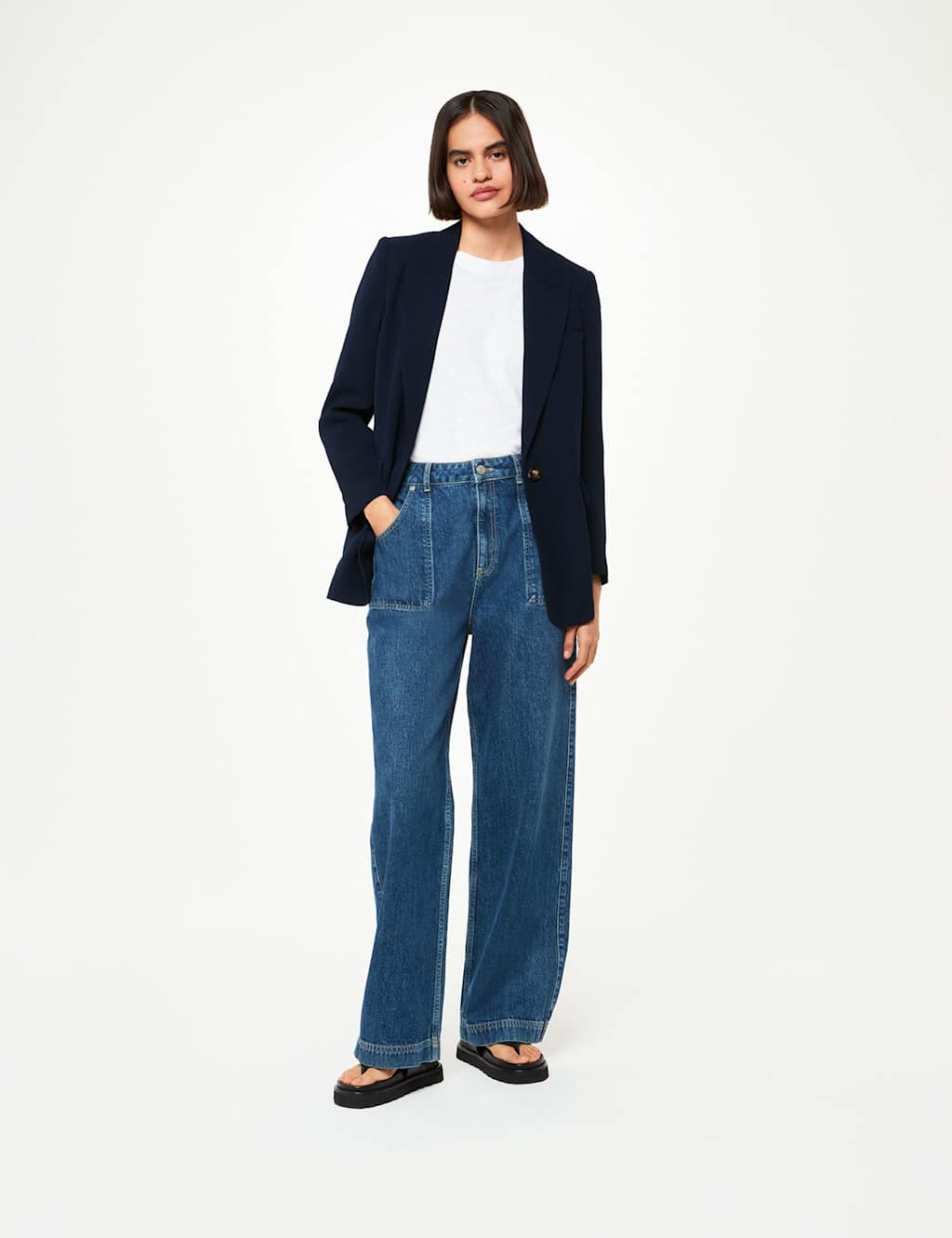 Crepe Relaxed Blazer