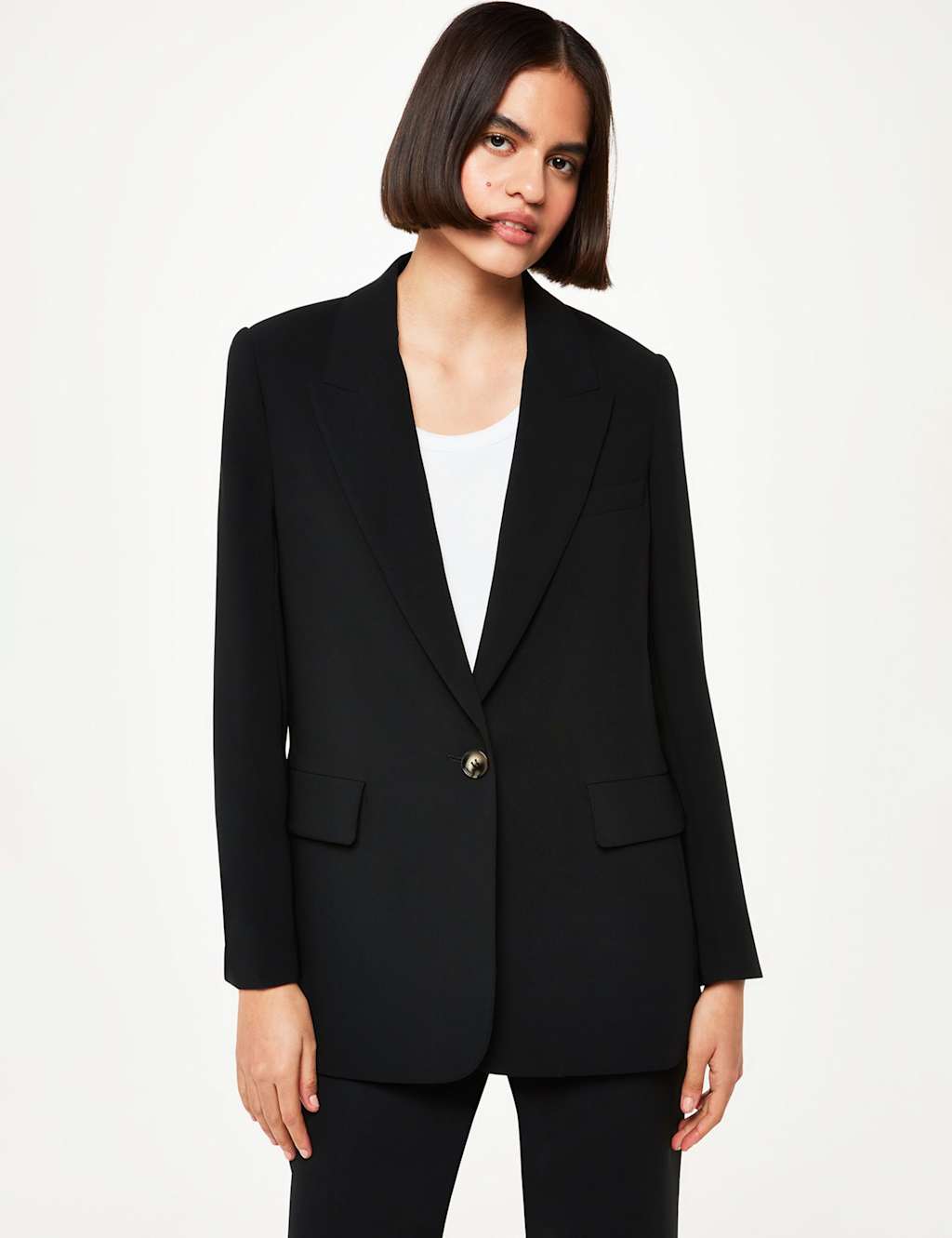 Crepe Relaxed Blazer