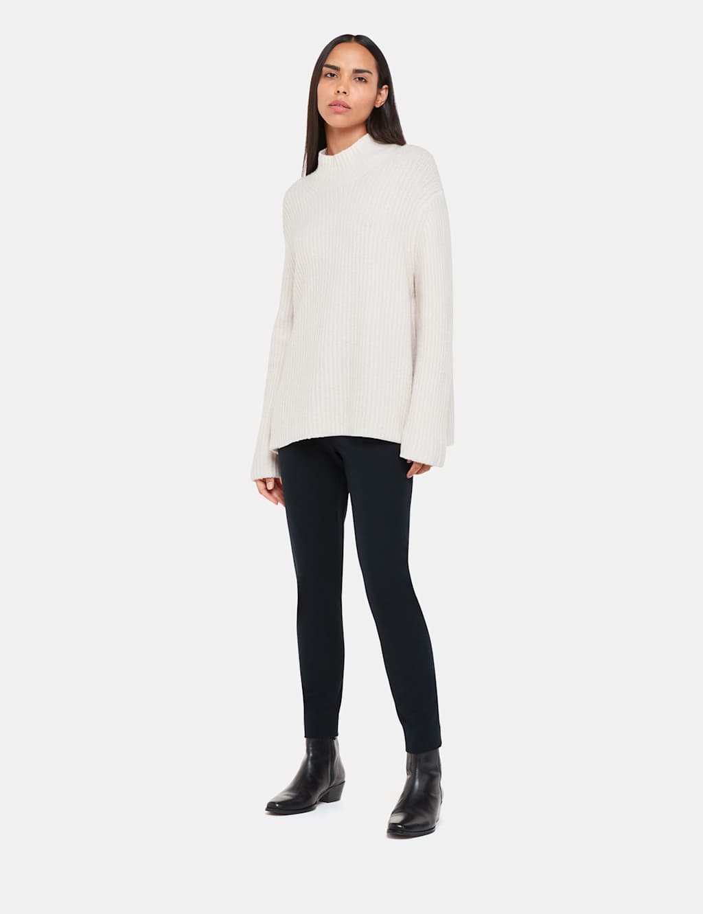 Cotton Rich Skinny Ankle Grazer Trousers