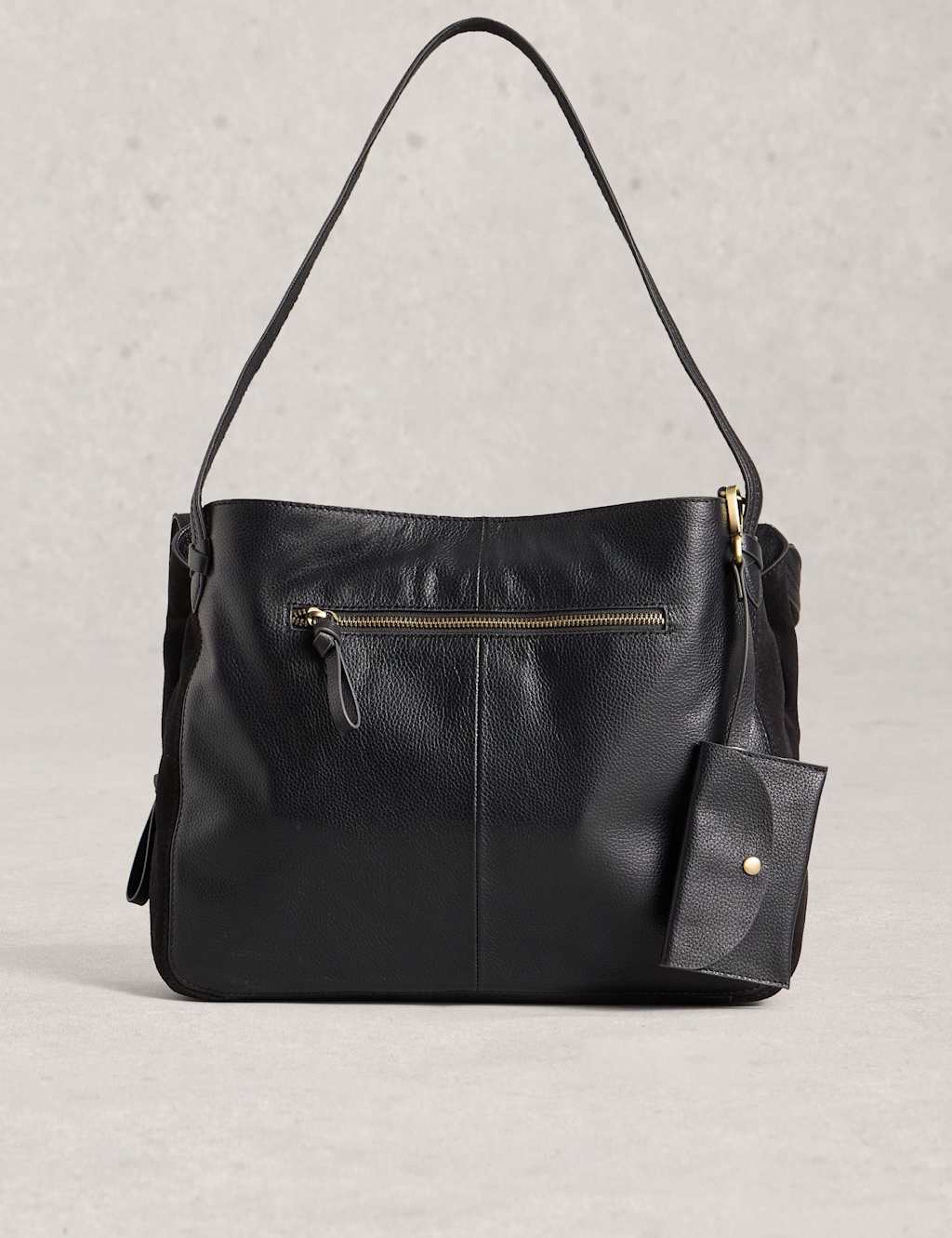 White Stuff Leather Tote Bag Black