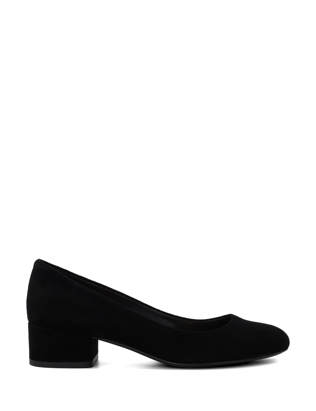 Wide Fit Leather Metallic Court Shoes