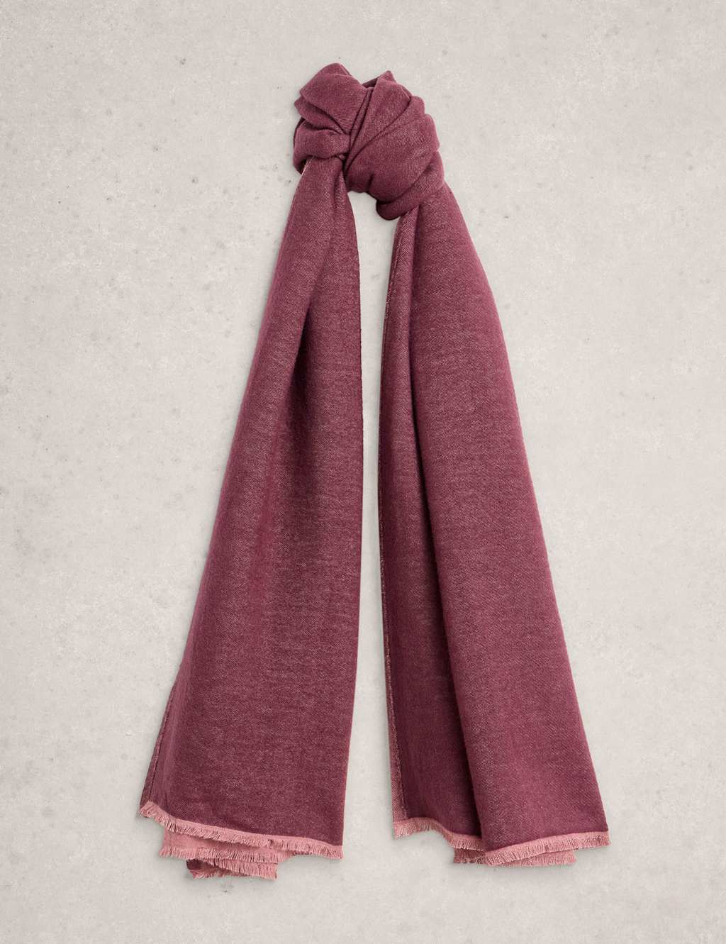 White Stuff Cotton Rich Petal Print Scarf Purple Mix