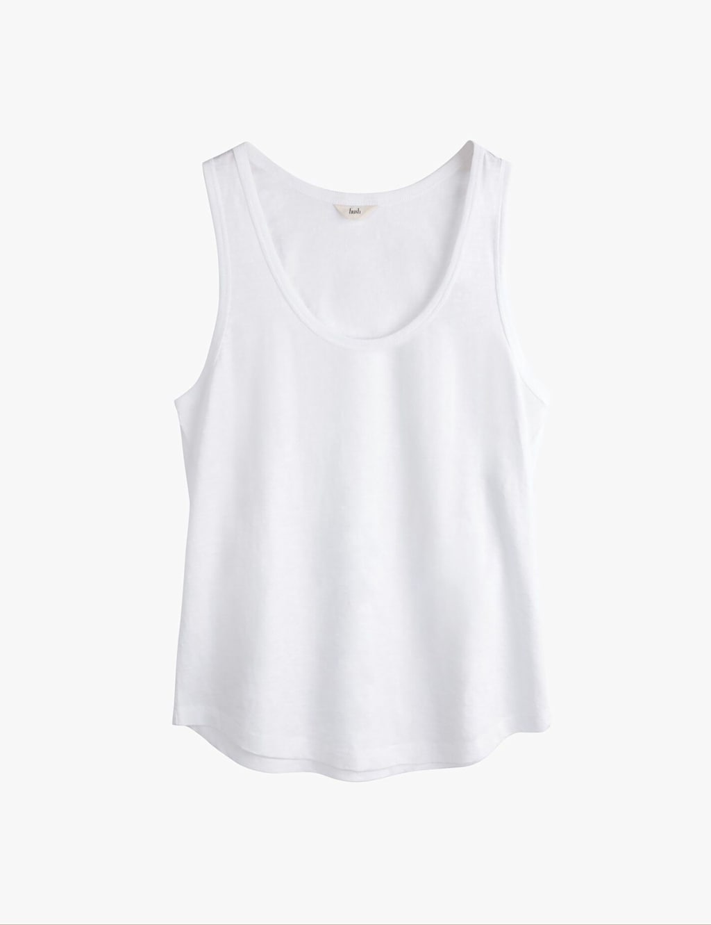 Hush Women's Pure Cotton Scoop Neck Vest - Extra Large - White - Available at M&S