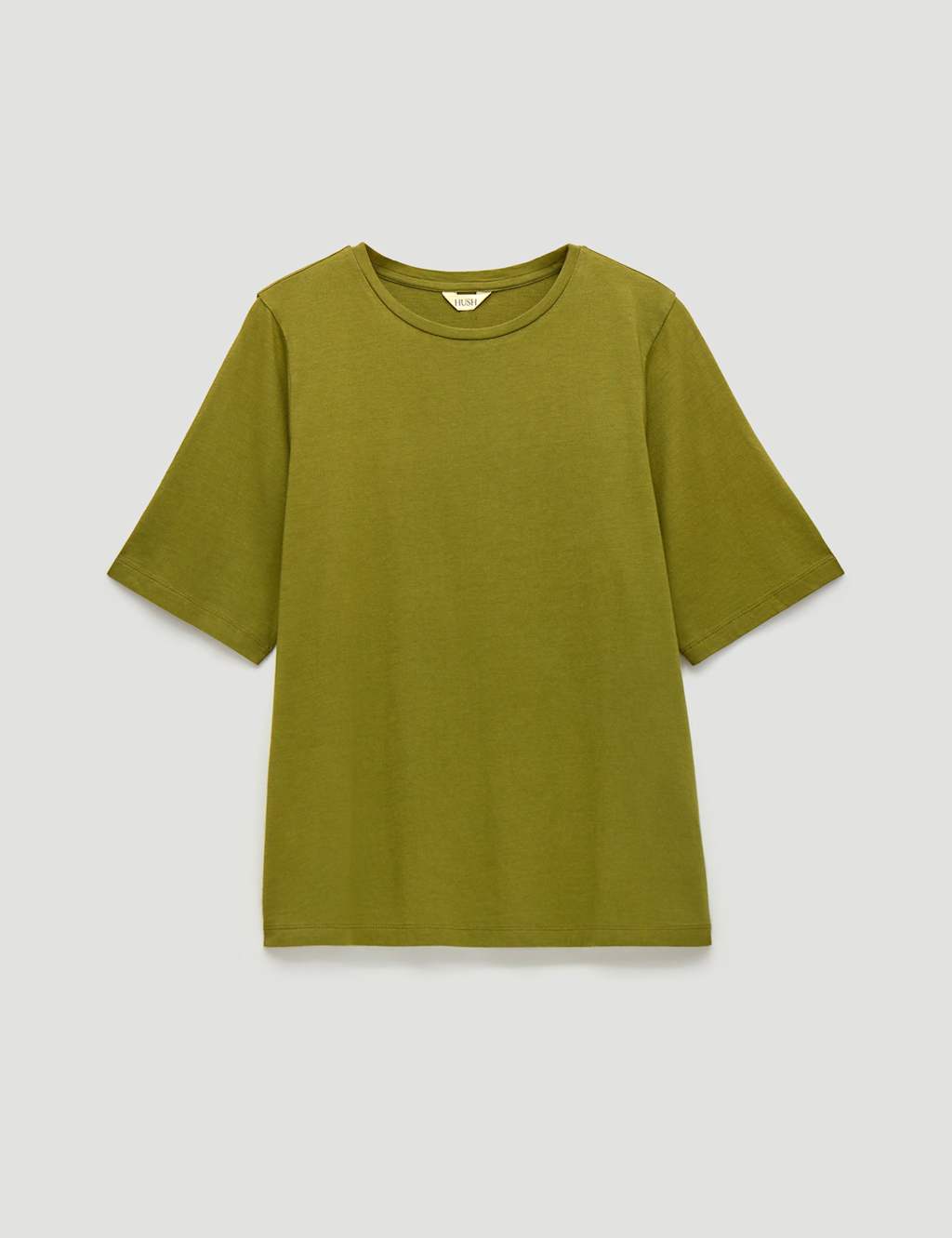 Hush Women's Cotton Rich T-Shirt - Large-Extra Large - Olive - Available at M&S