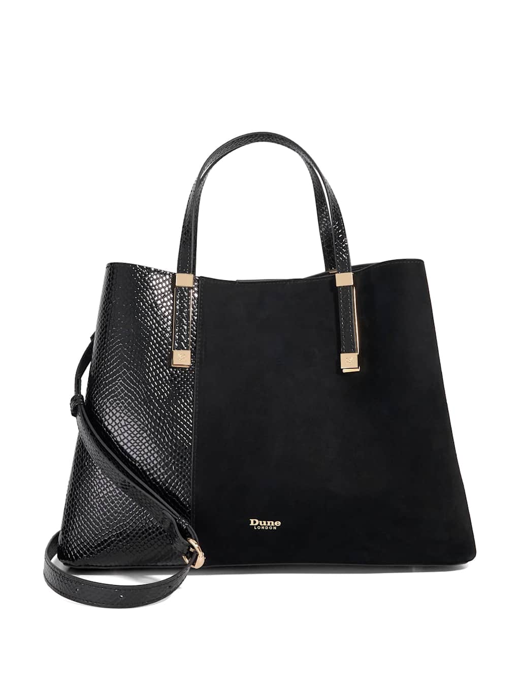 Dune London Textured Tote Bag Black