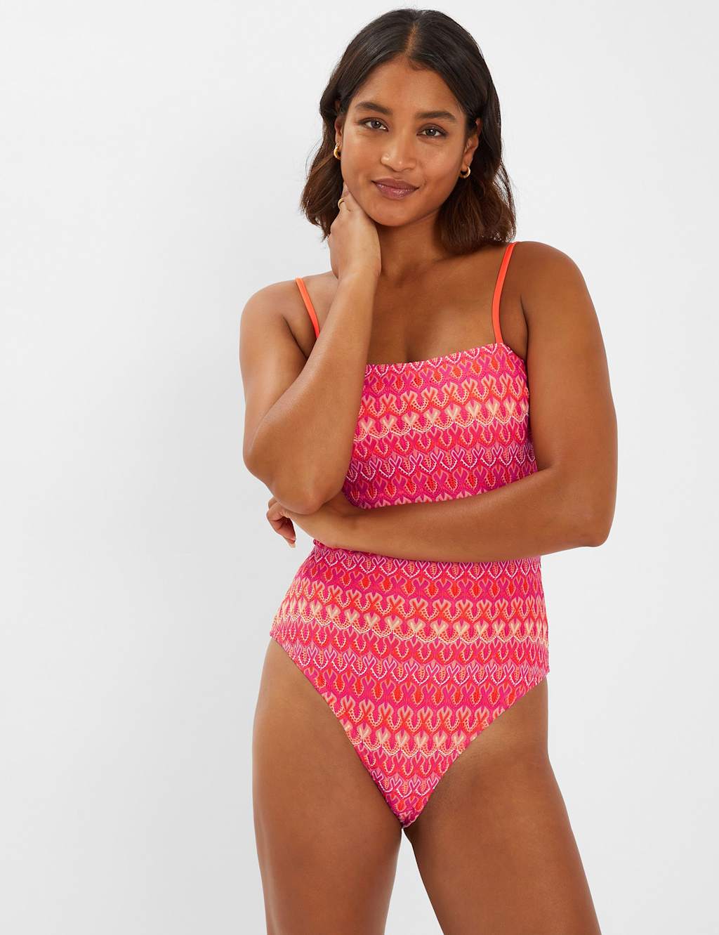 Crochet Bandeau Swimsuit