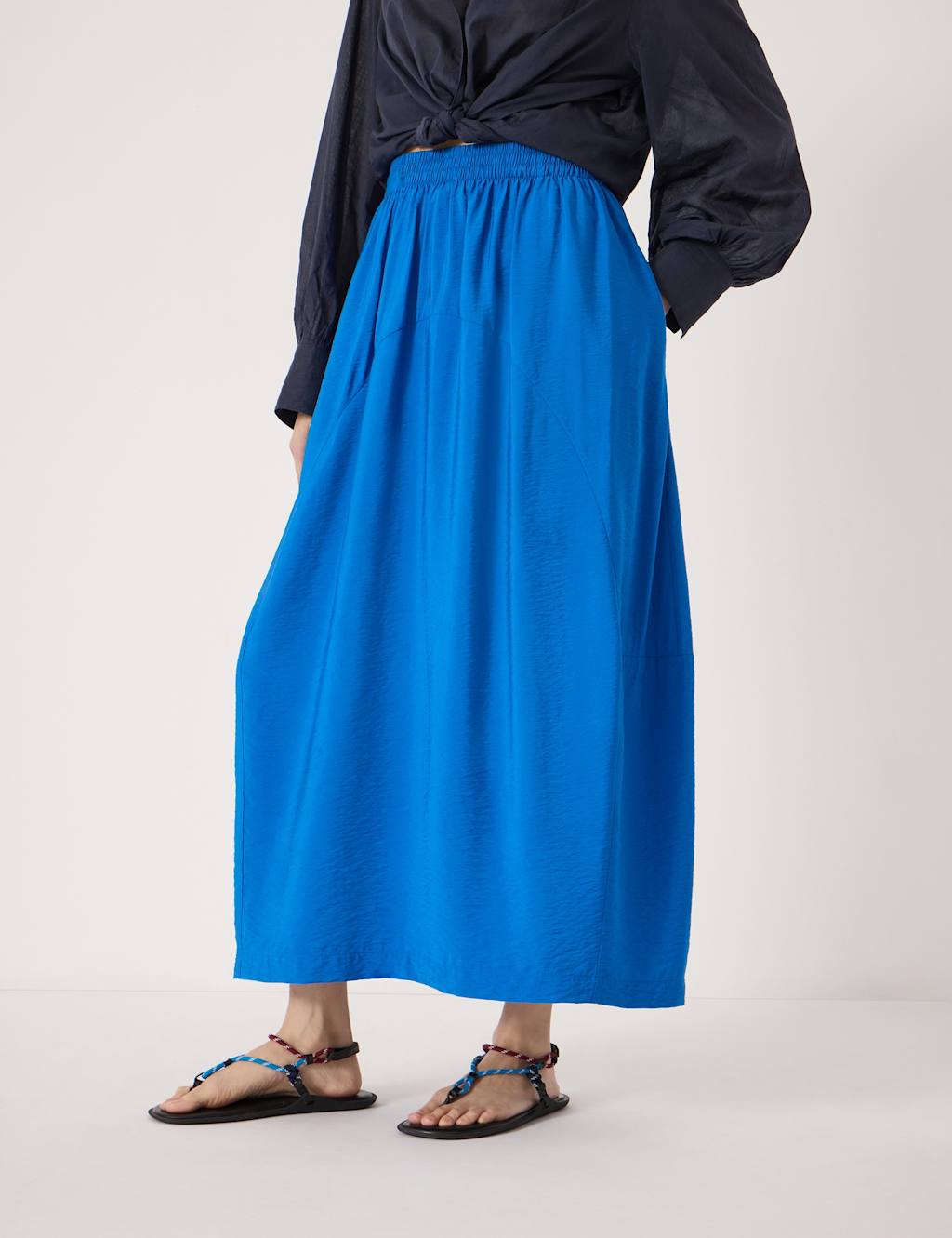 Hush Women's Barrel Midi Skirt - Large-Extra Large - Light Blue - Available at M&S