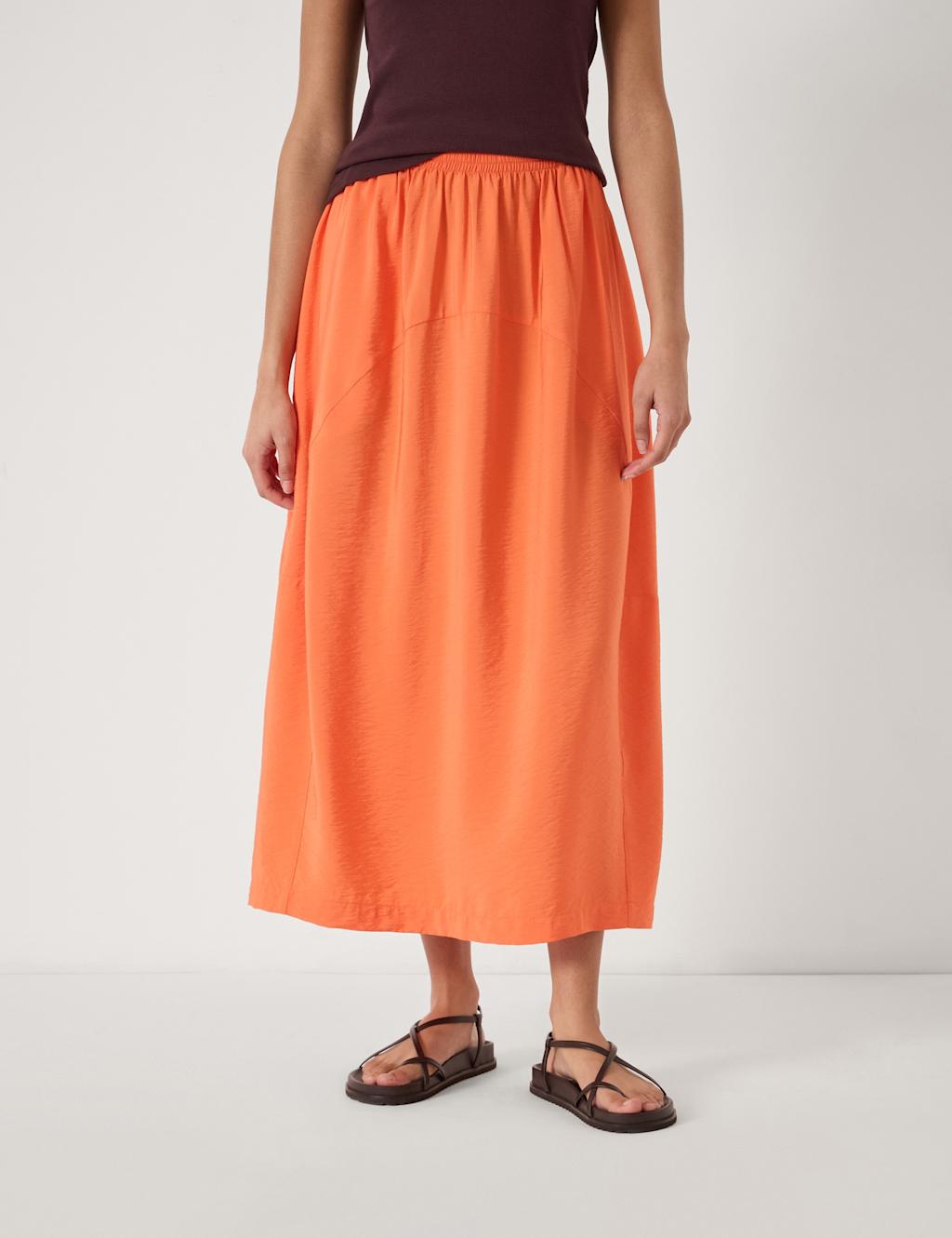 Hush Women's Barrel Midi Skirt - Large-Extra Large - Orange - Available at M&S