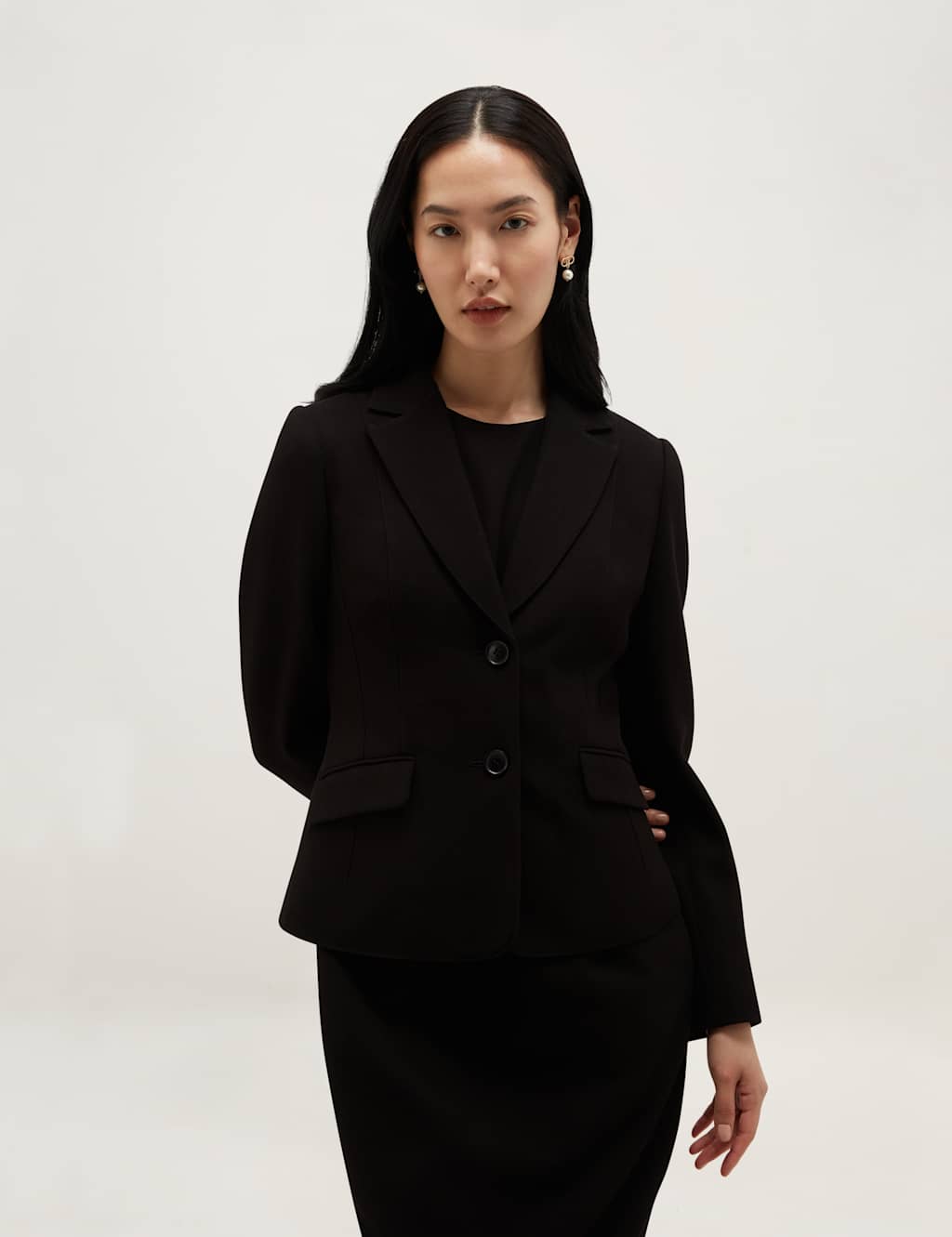 Hobbs Women's Short Jacket - 10 - Black - Available at M&S