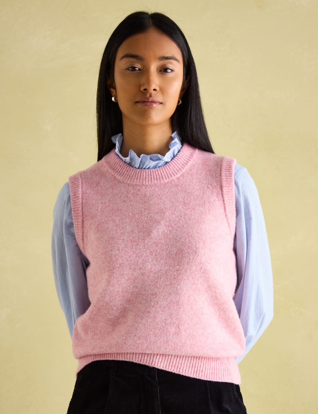 Textured Knitted Vest