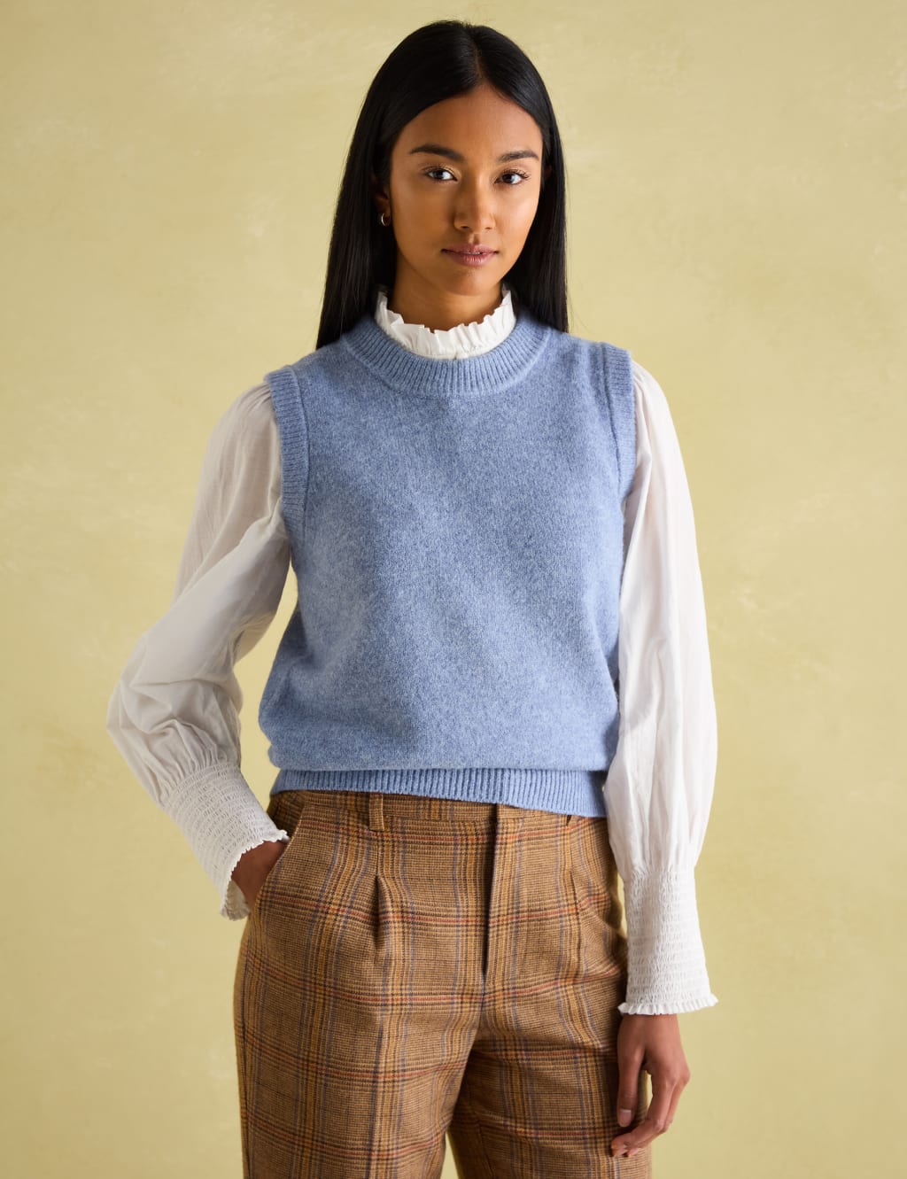 Textured Knitted Vest