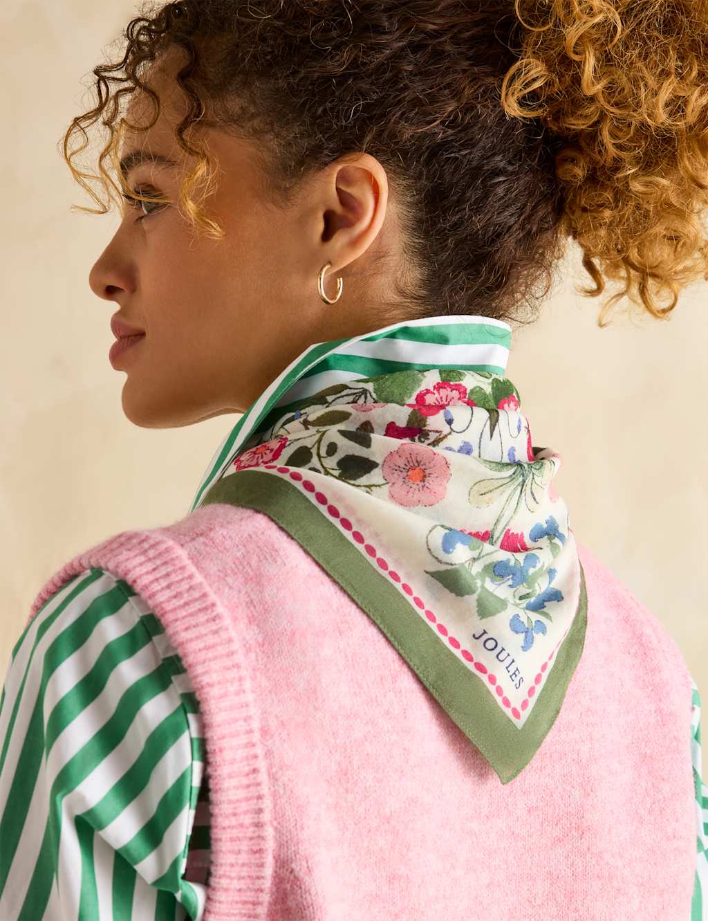 Kensington Pure Cotton Floral Scarf
