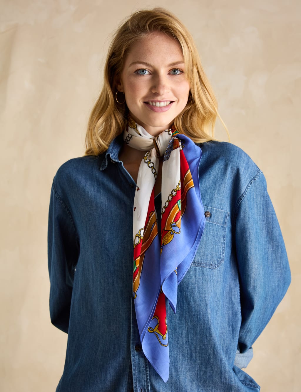 Equestrian Print Scarf
