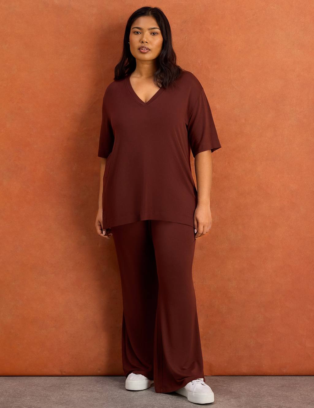 Live Unlimited London Women's Drawstring Trousers - 20 - Brown - Available at M&S