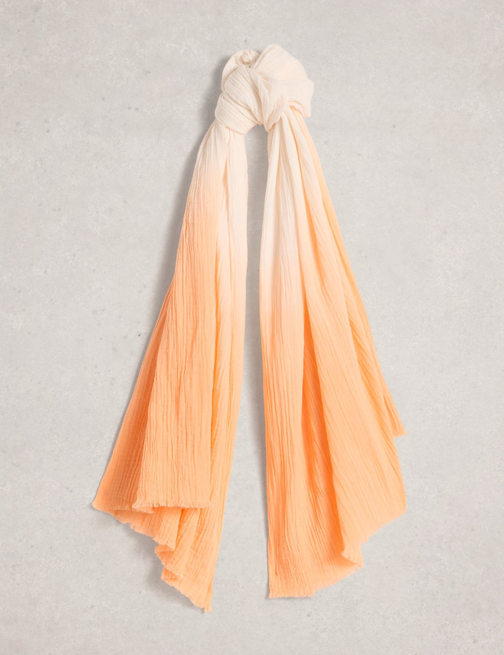 White Stuff Women's Pure Cotton Ombre Scarf - Orange - Available at M&S