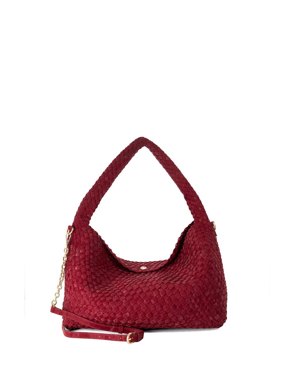 Dune London Women's Woven Shoulder Bag - Berry - Available at M&S