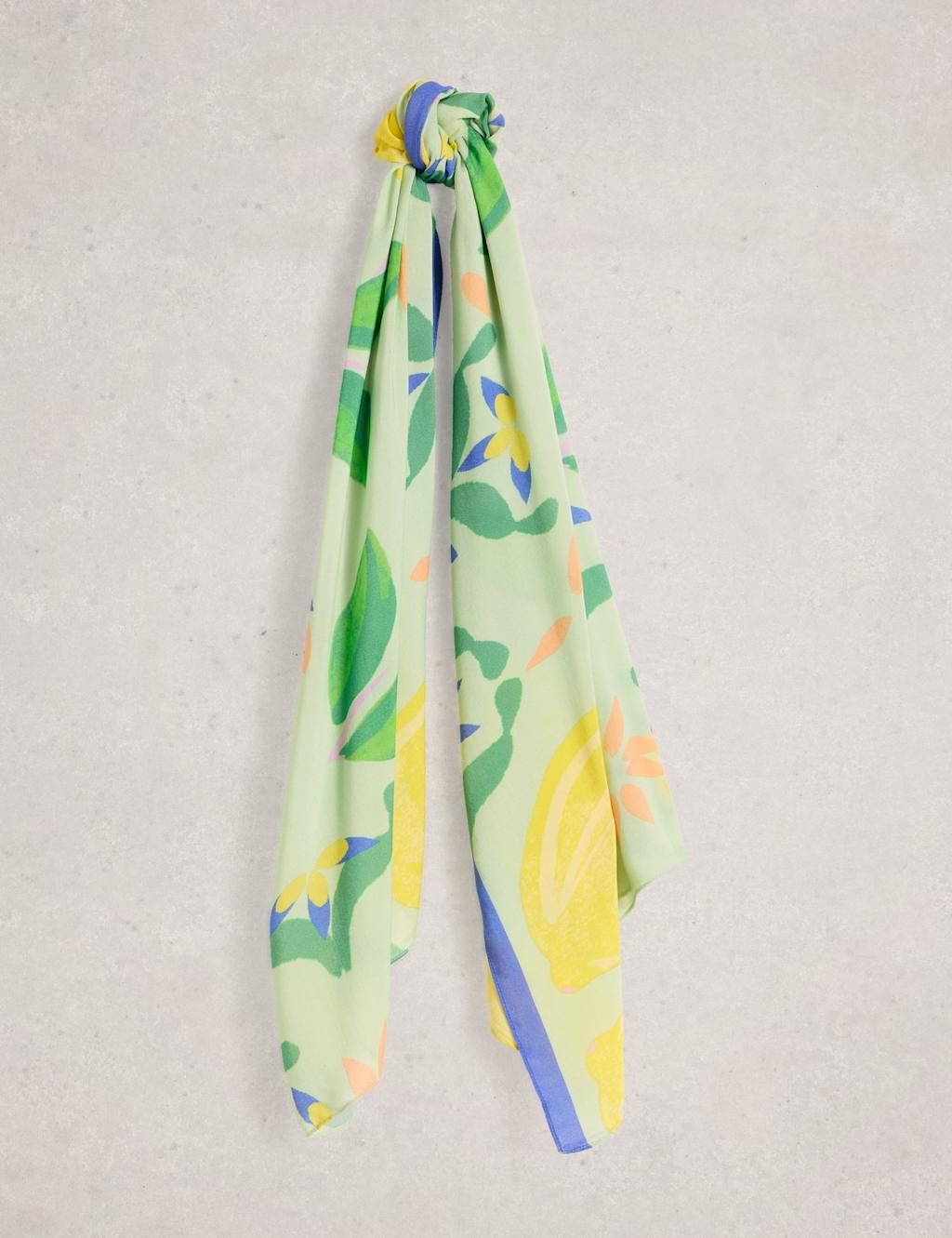 White Stuff Women's Printed Scarf - Yellow Mix - Available at M&S