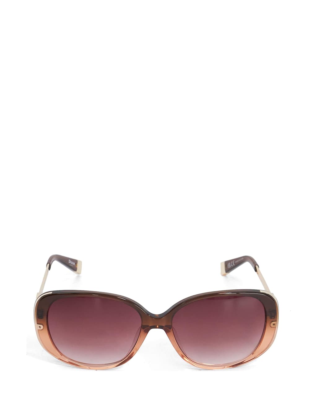 Dune London Women's Oversized Square Sunglasses - Burgundy - Available at M&S