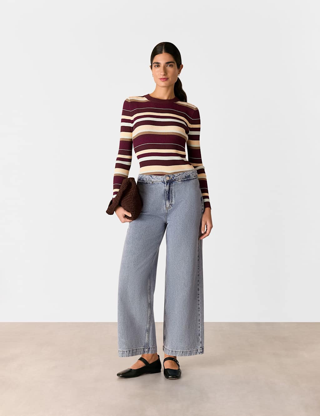 Whistles Striped Crew Neck Jumper Multi