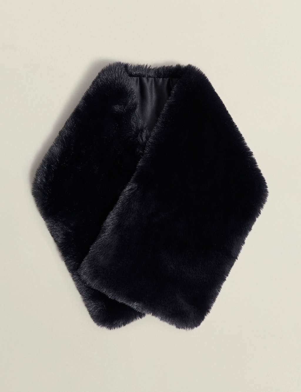 HOBBS Faux Fur Scarf Black