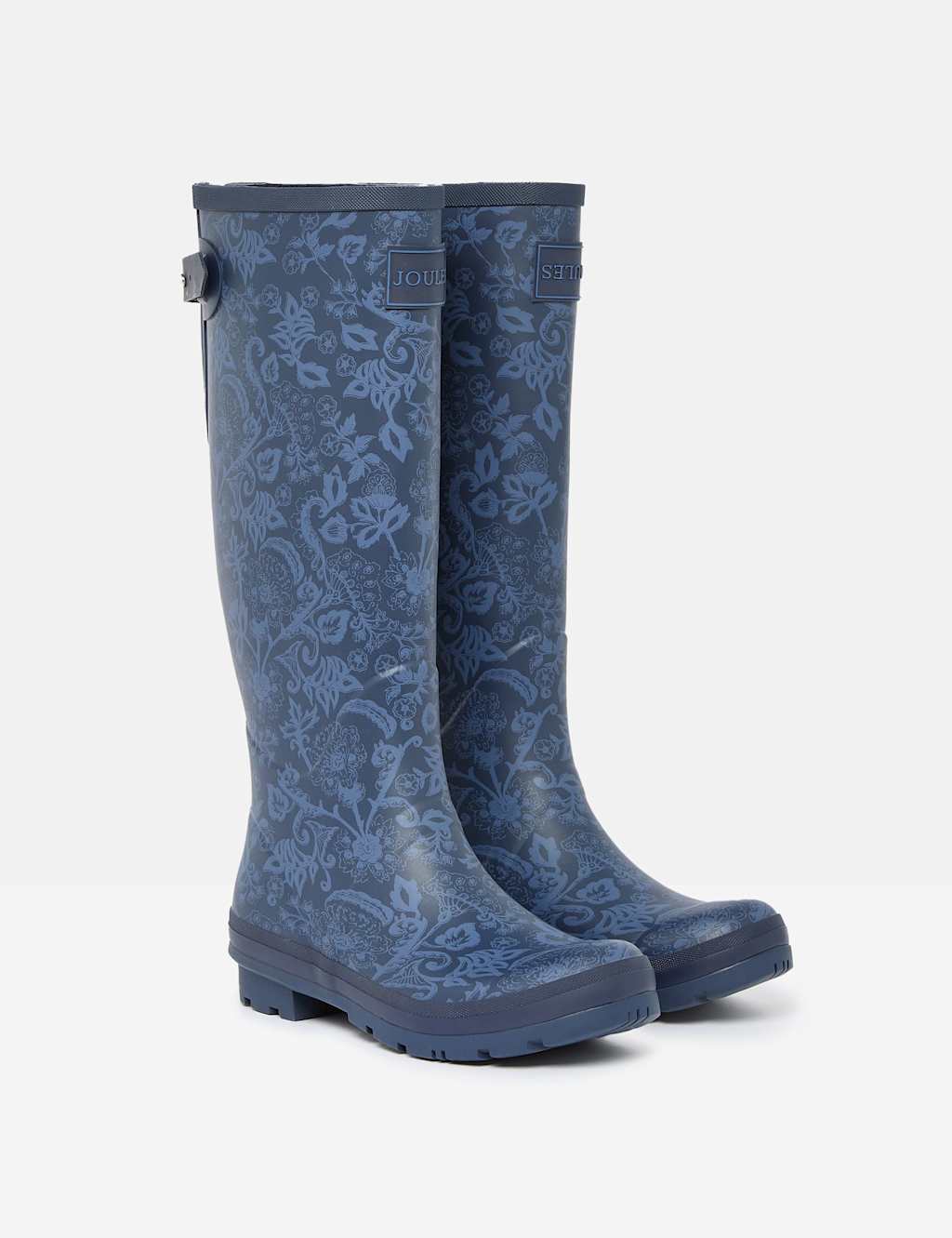 Joules Floral Wellies Navy