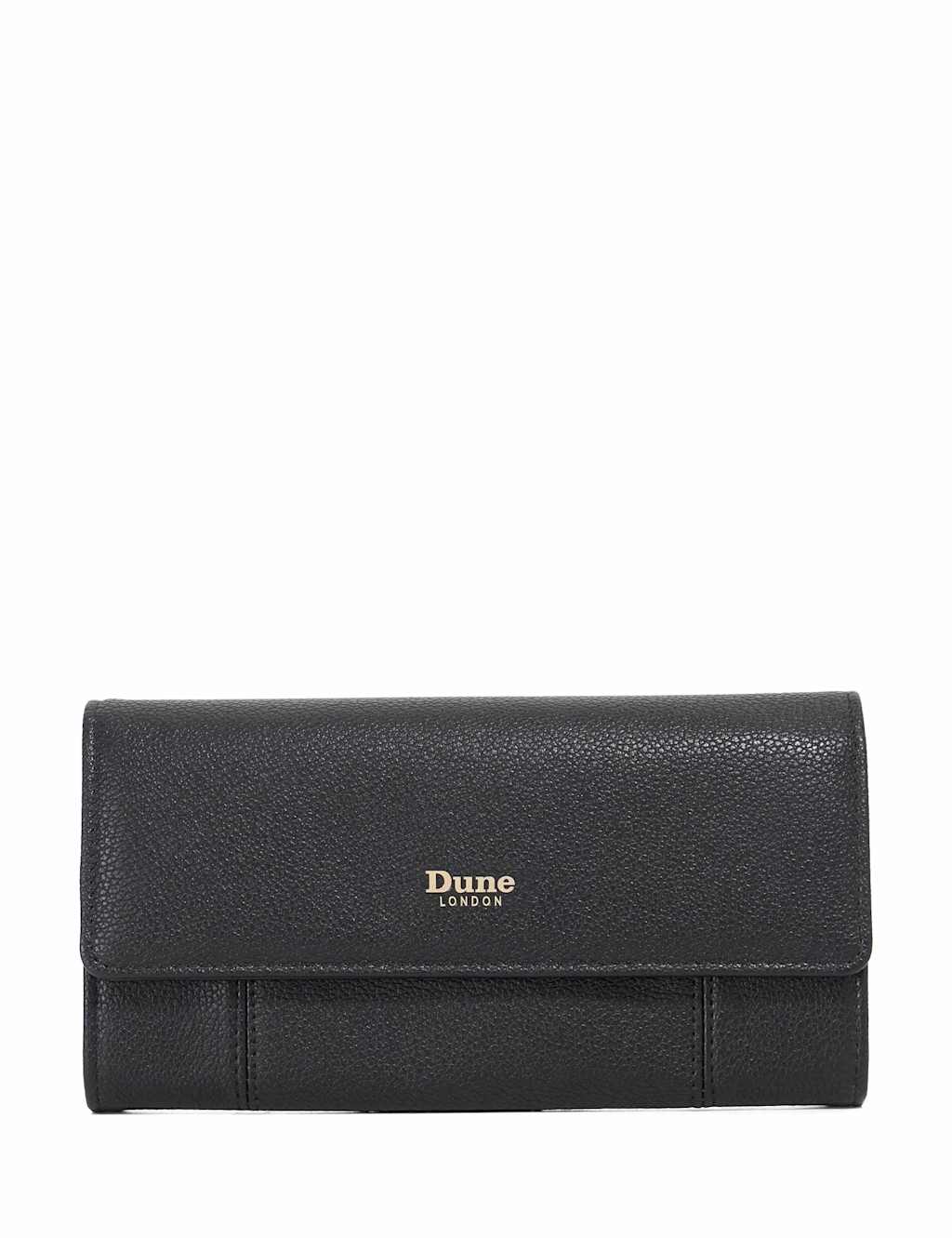 Dune London Longline Stitched Purse Black