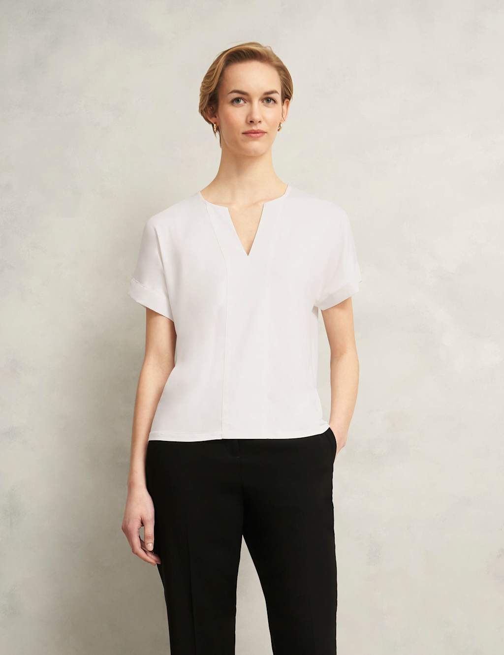 Notch Neck Top