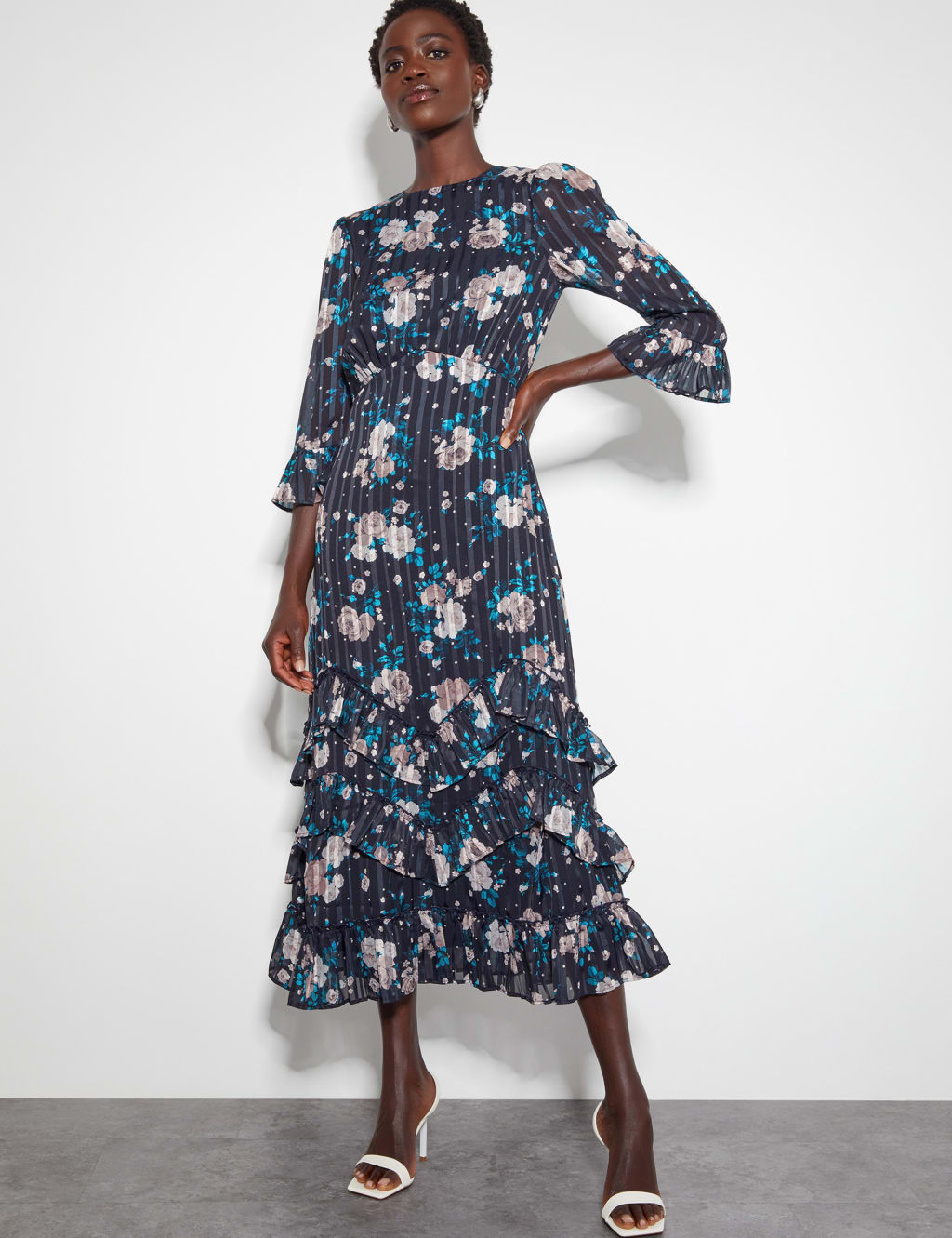 Tea dress with sleeves hot sale