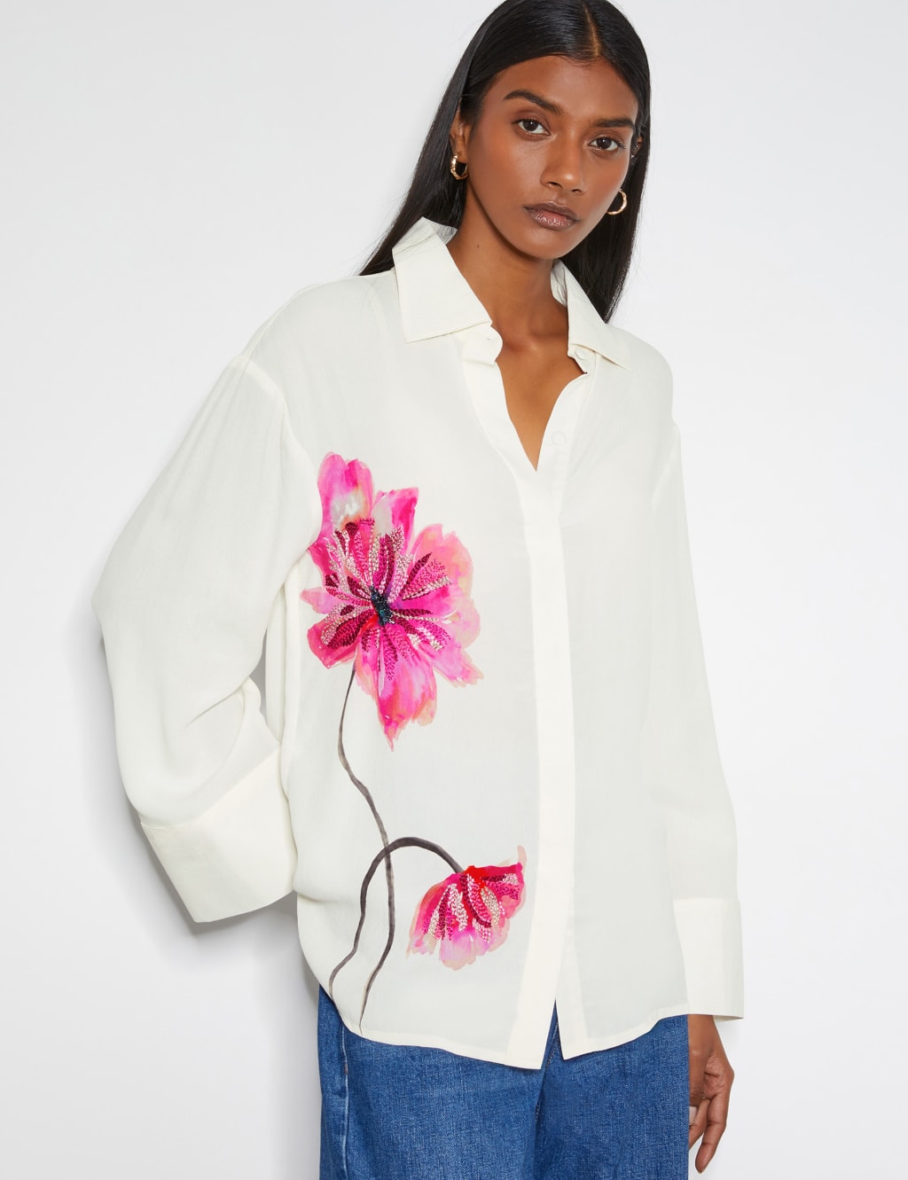 Floral Collared Shirt