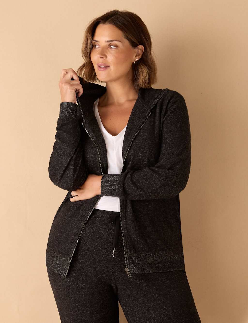 Live Unlimited London Zip Up Hoodie Grey