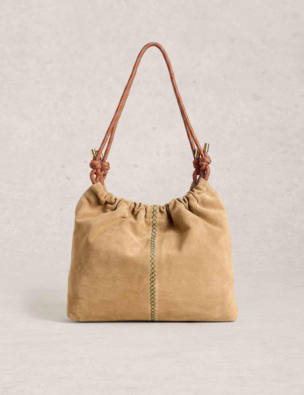White Stuff Women's Leather Shoulder Bag - Natural - Available at M&S