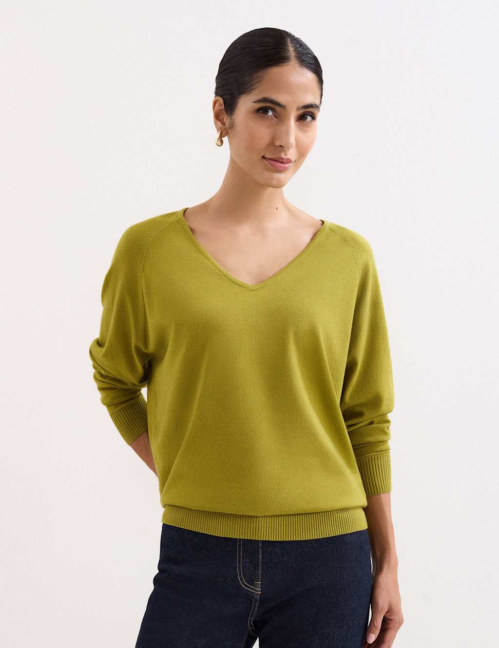 Phase Eight V-Neck Jumper Green