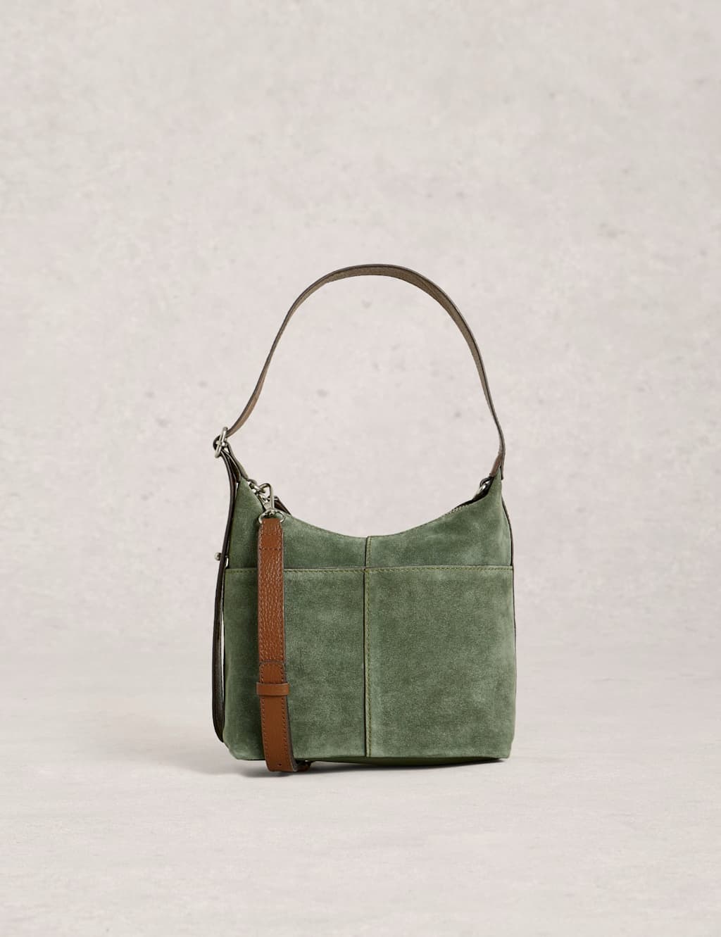 White Stuff Women's Suede Mini Cross Body Bag - Green - Available at M&S