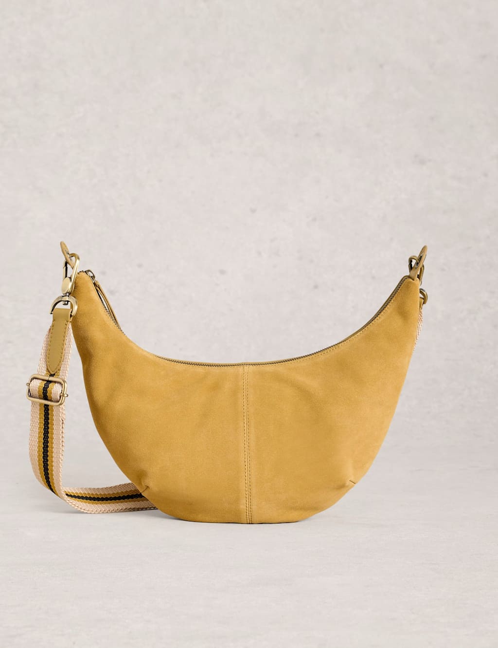 White Stuff Women's Leather Crossbody Bag - Yellow - Available at M&S