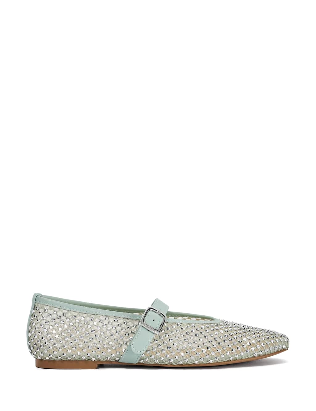 Dune London Women's Diamanté Mesh Mary Jane Shoes - 5 - Green - Available at M&S