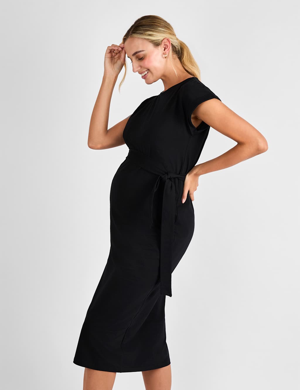 Maternity Pure Cotton Midi T-Shirt Dress