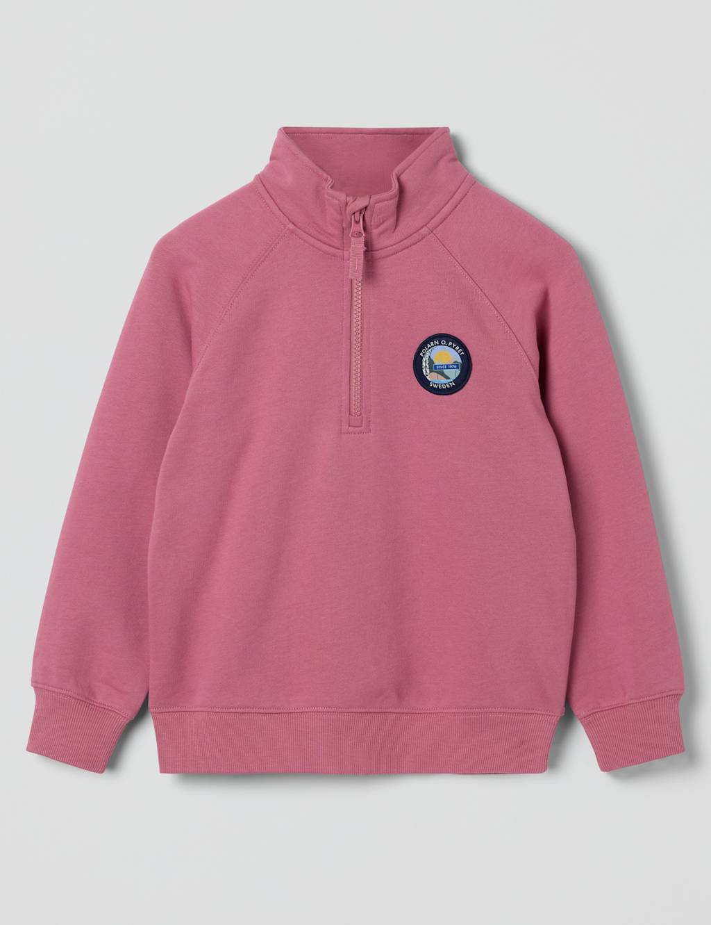 Pure Cotton Half Zip Sweatshirt (1-10 Yrs)